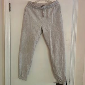 TNA cozy boyfriend sweatpants - heather grey - Size M